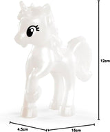 Simba Evi Prinzessin Fantasy of Love Puppe in einem Märchenkleid mit einem funkelnden Einhorn, 12 cm große Spielpuppe, ab 3 Jahren