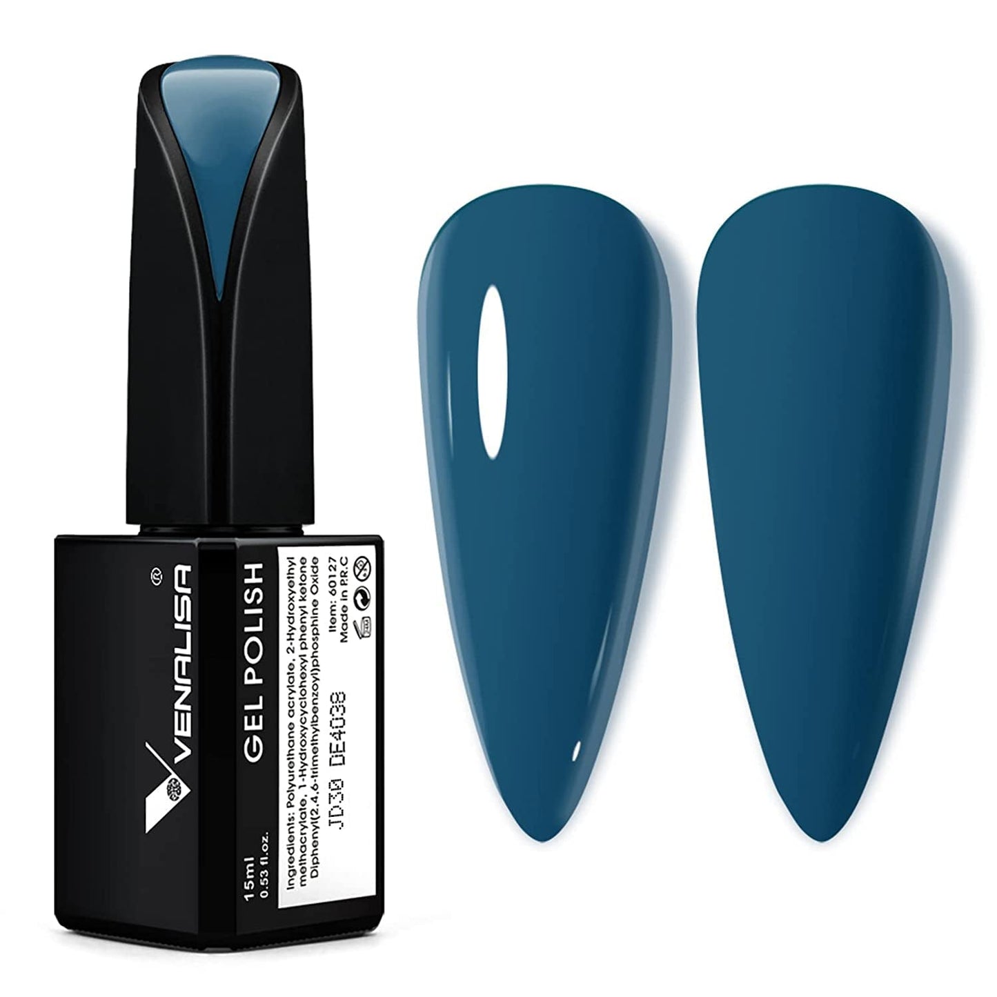 VENALISA Korallenorange UV-Nagellack, 15 ml, Gel-Nagellack für UV-Nagellampe, transparente Korallenorange-Gel-Nagellackmodelle für DIY-Nageldesign
