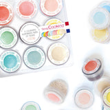 Scrapcooking – Set mit 9 pastellfarbenen Lebensmittelfarben – Blau, Gelb, Koralle, Rosa, Türkis, Limettengrün, Weiß, Aquagrün, Puderrosa – Essbares Farbpulver für Kuchen, Muffins, Macarons – 4272