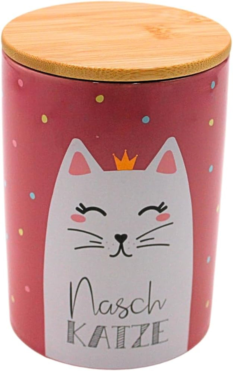 Dekohelden24 Edle Keramik-Aufbewahrungsbox/Kaffee/Frischware/Keks Hüftgold. Der Grund: Faulheit. Maße: H/Ø 15,6 x 11 cm. Aufbewahrungsboxen für Lebensmittel Naty Shop Cat