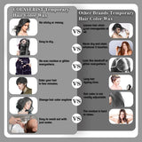 COLAYERIST Temporäre, waschbare schwarze Haarfarbe, Haarfärbewachs für Männer und Frauen, Haarwimperntusche für Party oder Cosplay, schmutzfreie Haarfärbeprodukte, Haarfärbemittel, Naty Shop
