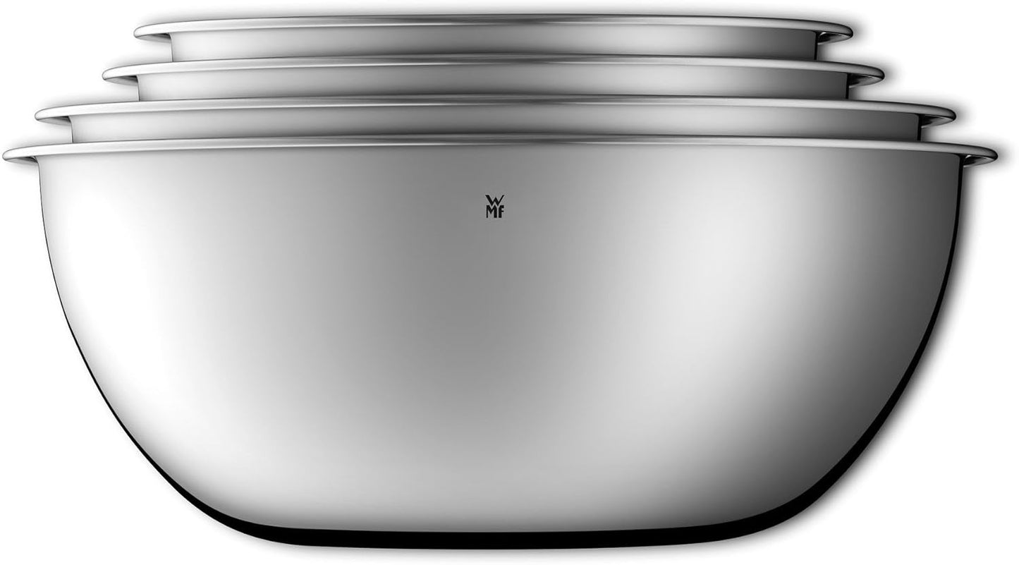 WMF Ceramill Oakwood Cromargan-Set, elektrische Mühle und Gourmet For The Kitchen Schüsselset 4-teilig, Mühlen und Hobel, Naty Shop