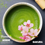 Sakura-Matcha-Tee 50 g – zeremonielle Qualität aus Japan – Premium-Grüntee mit Sakura-Blütenpulver – erste Ernte, Stein gemahlen, vegan, ohne Zusatzstoffe