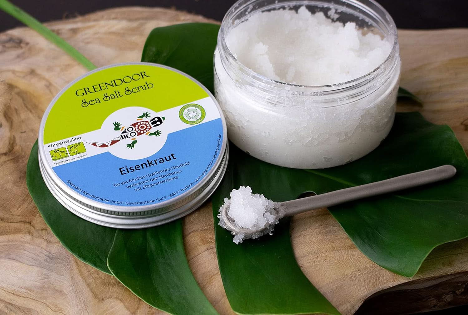 GREENDOOR Körperpeeling, vegan, Zitronenduft, 280 g Kosmetik und Schönheit Naty Shop