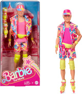Barbie-Ken-Puppe zum Sammeln aus dem Film mit Retro-Skating-Outfit und Inline-Skates, JBJ51, [Mehrfarbig]