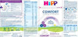 Spezielle Formel HiPP Comfort (4 x 600 g), ab der Geburt, mit reduziertem Laktosegehalt, zur diätetischen Behandlung von Koliken, Blähungen und Verstopfung