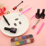 Nail Art Werkzeug Magnetstift, 10 Stück Nagel Magnet Stick Tool Set, Nagel Magnet Stift Und Starker Magnet Stock Punktierungsstifte Für DIY 3D Magnetics Katzenauge UV Gel Polnische Nagel Kunst
