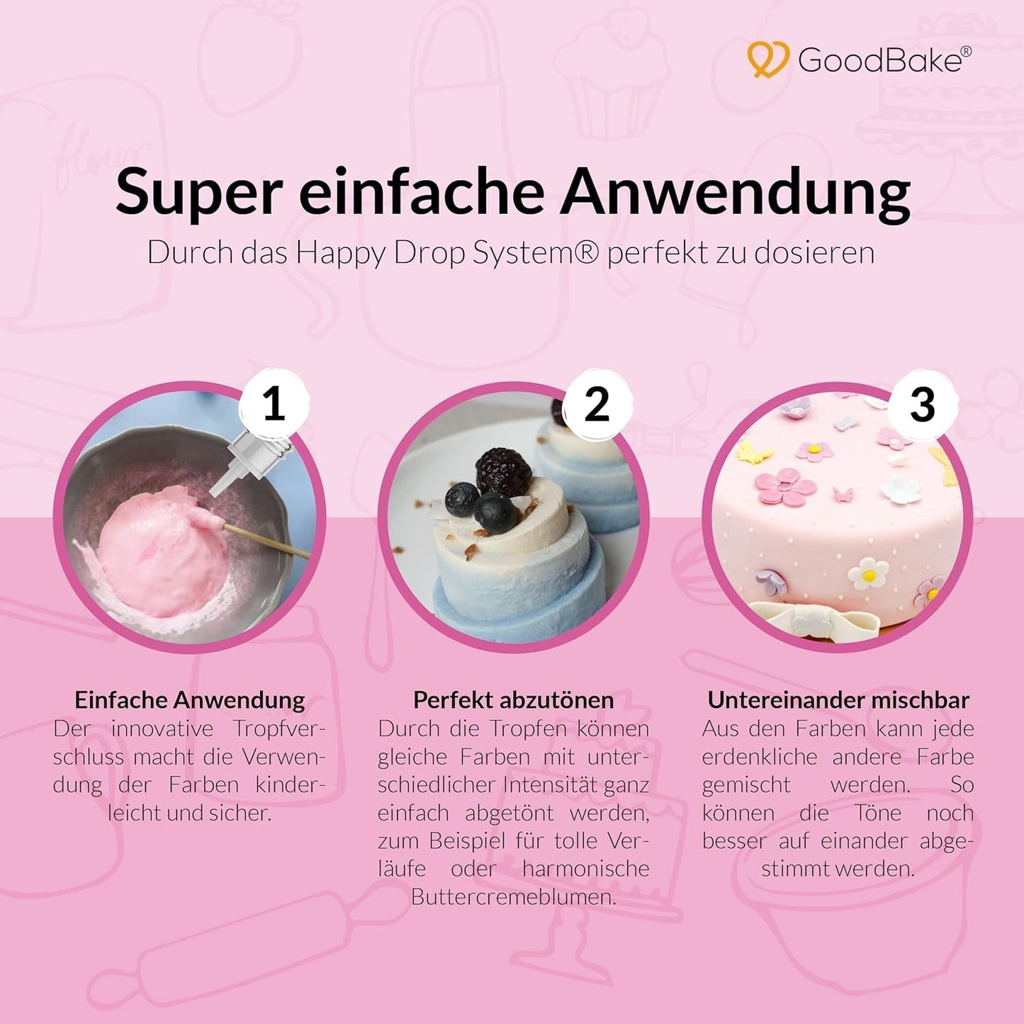 Goodbake Pastell Sand Beige Lebensmittelfarbe (11 ml) – Hochdosierte Lebensmittelfarbe – Zum Färben von Kuchen, Fondant, Buttercreme, Macarons, Getränken, Schleim und vielen anderen Gegenständen. 100 % vegan