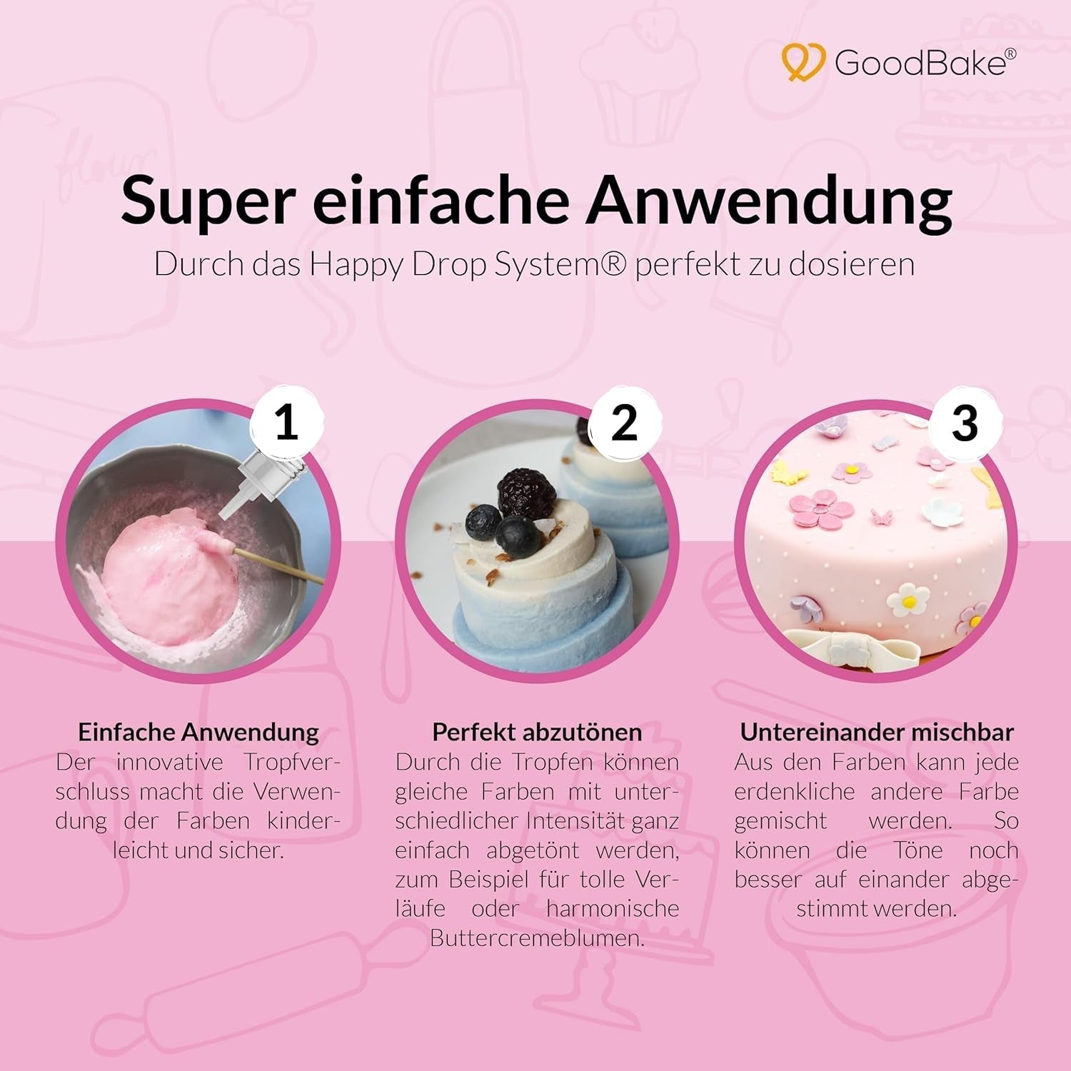 Goodbake Pastell Sand Beige Lebensmittelfarbe (11 ml) – Hochdosierte Lebensmittelfarbe – Zum Färben von Kuchen, Fondant, Buttercreme, Macarons, Getränken, Schleim und vielen anderen Gegenständen. 100 % vegan