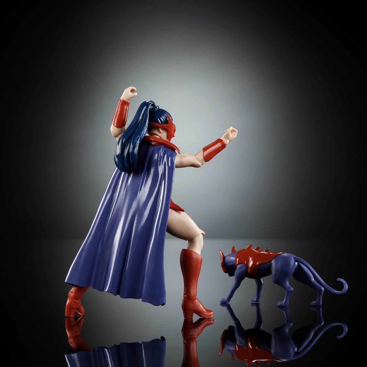Masters of the Universe Origins Actionfigur Catra aus der Cartoon Collection, ca. 14 cm große Heldin der 1980er-Jahre-TV-Serie, Prinzessin der Macht, detailliertes Design und Katzenzubehör, JBM84-Actionfiguren, Naty Shop
