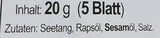 Dongwon Seetang, geröstet, gewürzt (1 x 20 g Packung)