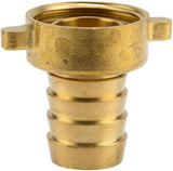 Gardena Messing-Schlaucharmatur, 2-teilig: Hochwertige Messingarmatur, 26,5 mm (G 3/4 Zoll) Gewinde, für 1/2 Zoll (13 mm) Schläuche (7140-20)