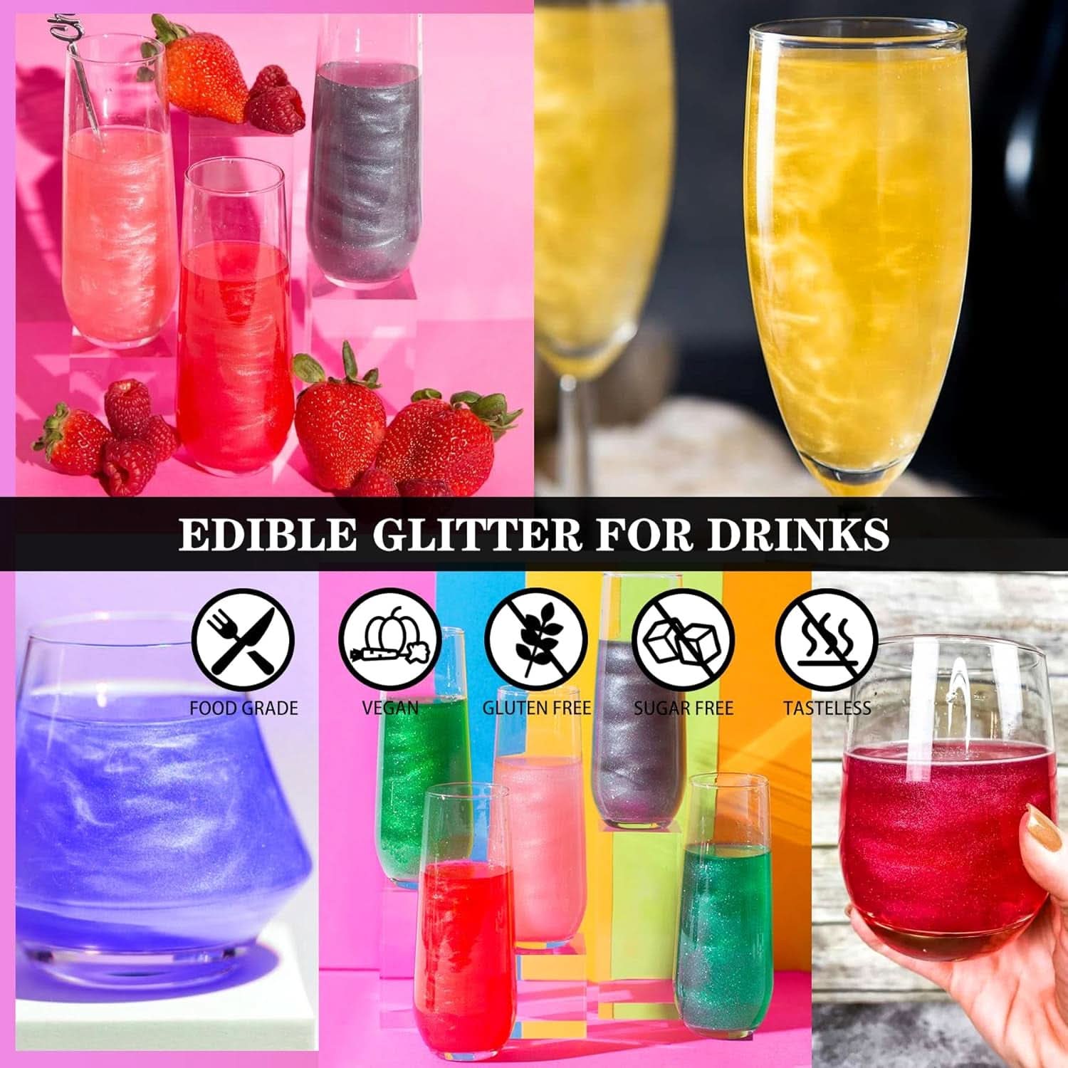 Essbarer Glitzer, 5 Gramm Naty Shop
