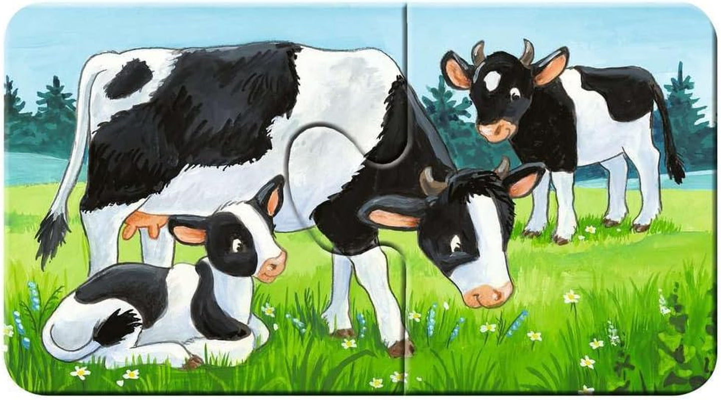 Ravensburger Puzzle für Kinder – 05072 Bauernhoftierfamilien – Mein erstes 9x2-Puzzle – Puzzle für 2-Jährige Puzzle Naty Shop