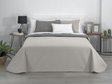 Estoralis | AVA | Wende-Boutique-Steppdecke | Für alle Jahreszeiten | Farbe - Beige/Taupe | Für Bett 80/90 cm. Bett. (180 x 270 cm. Ancho X Alto) | Steppdecke Steppdecken und Steppdecken Naty Shop