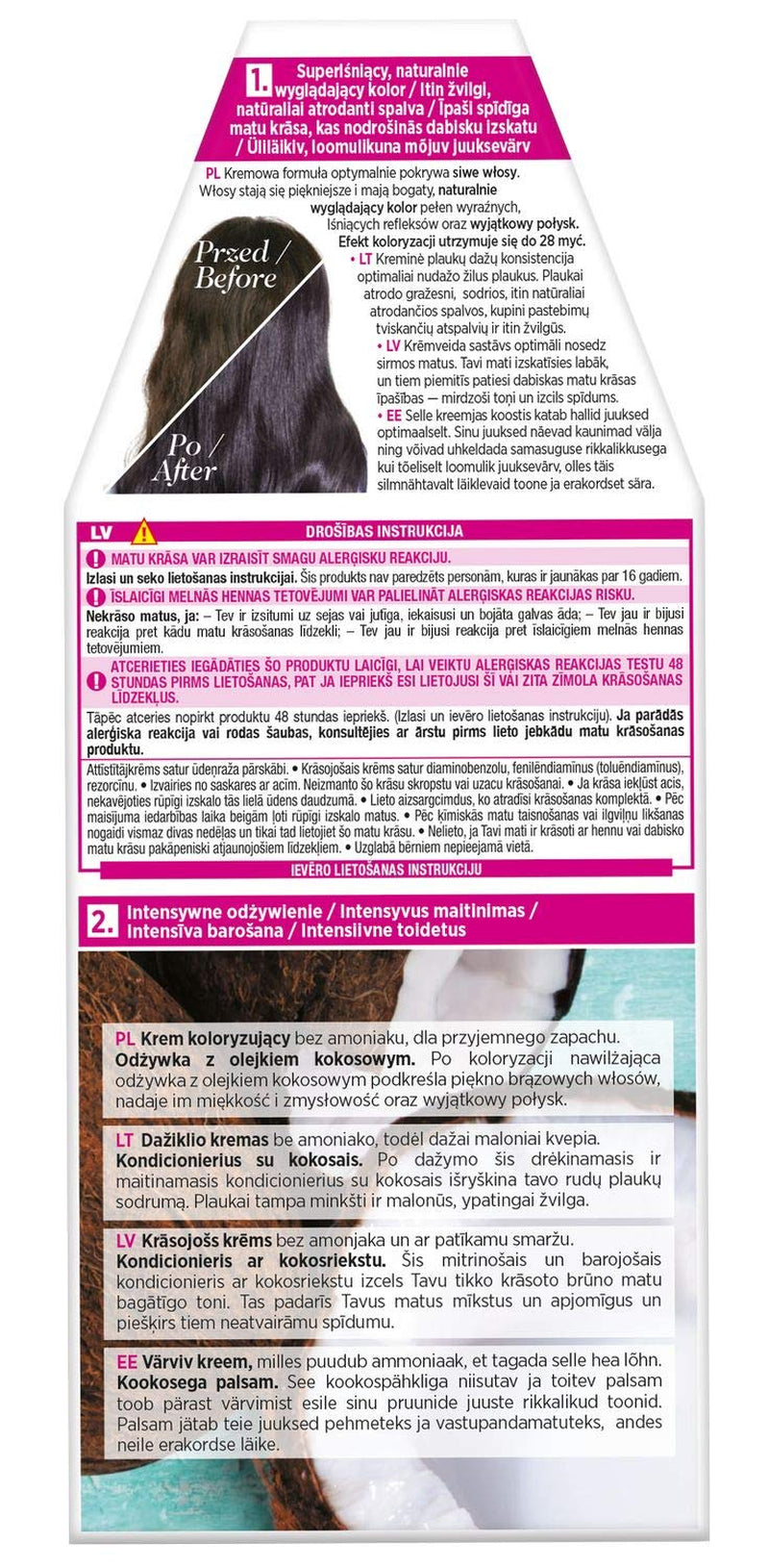 L'Oréal Paris Casting Crème Gloss 210 Haarfarbe – Marineblau-Schwarz-Haarfärbemittel Naty Shop