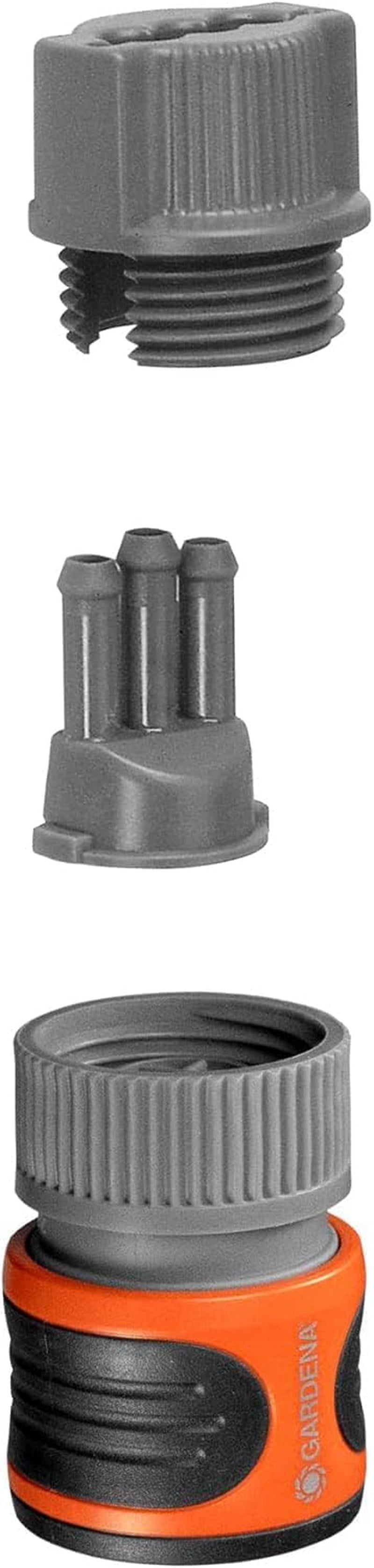 Gardena Sprinklerschlauch-Verbindungsset: Anschlussarmaturen für Anfang und Ende des Sprinklerschlauchs, Zubehör für Artikel (995, 996, 997, 1998, 1999), Original Gardena Systemteile (5316-20)