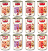 animonda Carny Adult Savory Variety (12 x 400 g), Nassfutter für ausgewachsene Katzen, Nassfutter mit 100 % Frischfleischzutaten, getreidefrei und zuckerfrei