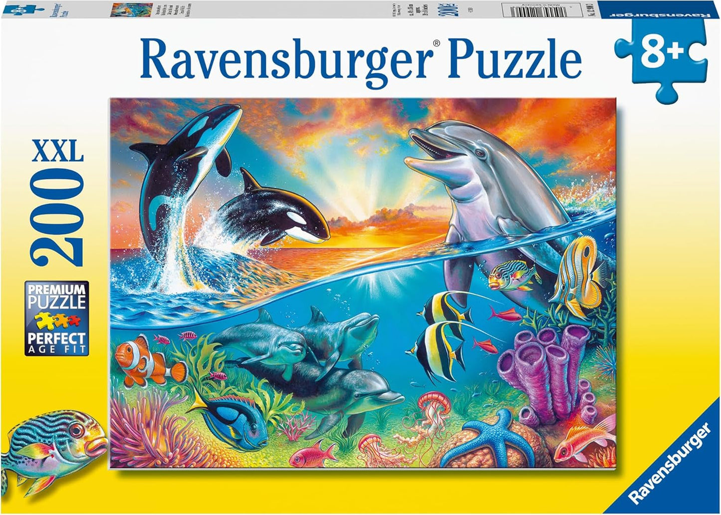 Ravensburger Puzzle für Kinder – 12900 Meeresbewohner – Unterwasserpuzzle für Kinder ab 8 Jahren mit 200 Teilen im XXL-Format Puzzle Naty Shop Standardtitel
