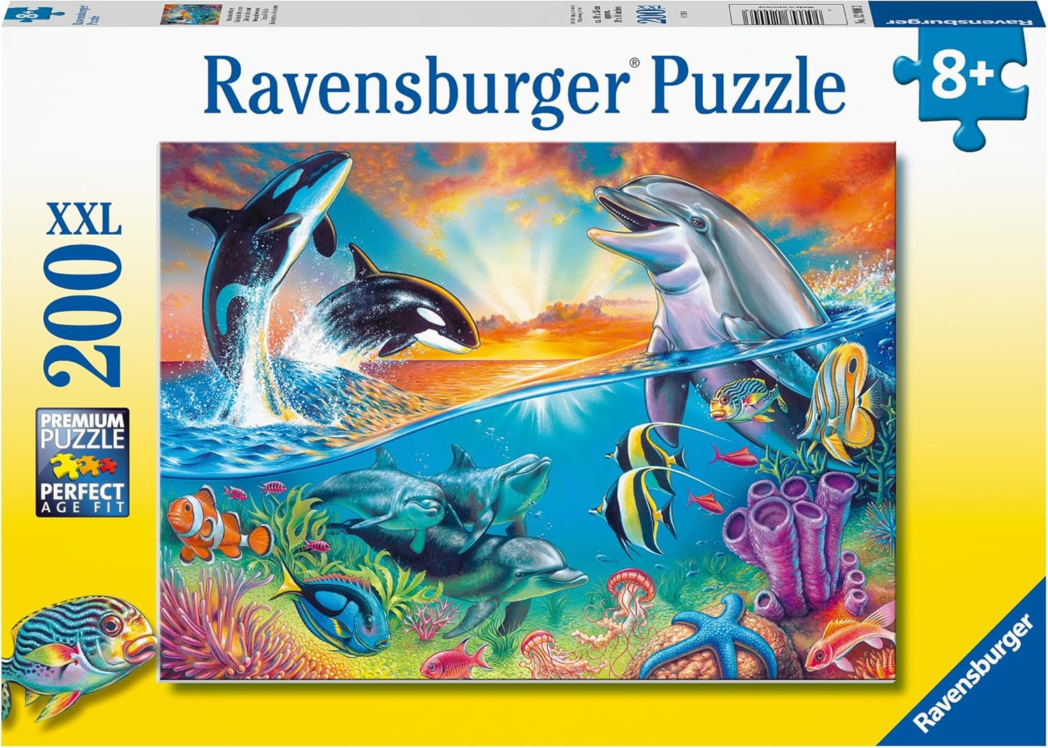 Ravensburger Puzzle für Kinder – 12900 Meeresbewohner – Unterwasserpuzzle für Kinder ab 8 Jahren mit 200 Teilen im XXL-Format Puzzle Naty Shop Standardtitel