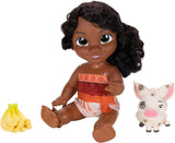 Jakks Pacific Moana 2 Little Sister Simea Puppe und Pua-Figuren-Spielset, 27 cm groß, enthält 1 Puppen-Outfit, 1 Pua, 1 Bananenbündel aus Kunststoff, empfohlen für Kinder ab 3 Jahren