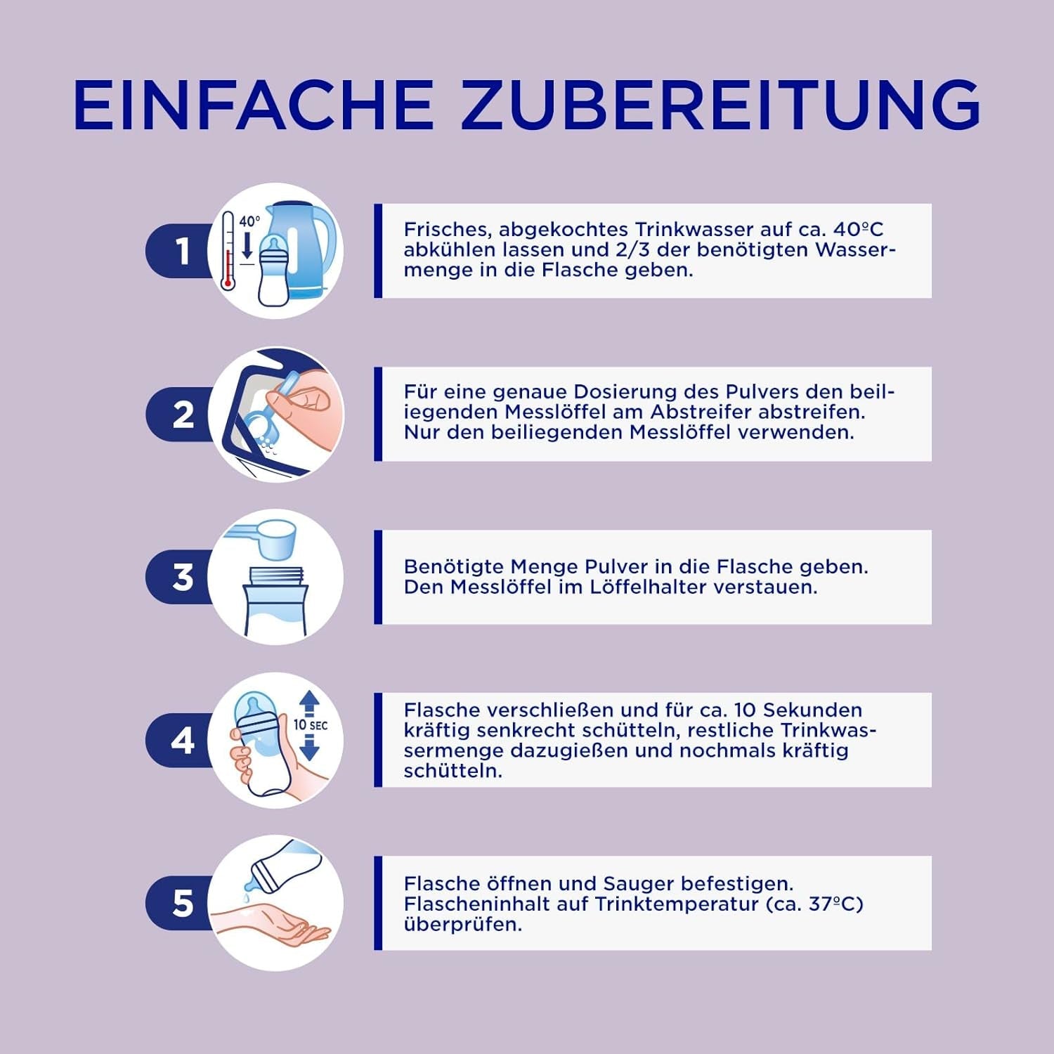 Aptamil HA 2 – Folgenahrung nach 6 Monaten, mit Omega 3 und 6, DHA, ARA und ALA, Laktosefrei, Palmölfrei, Babynahrung, Milchpulver, 1 x 800g (4er Pack)