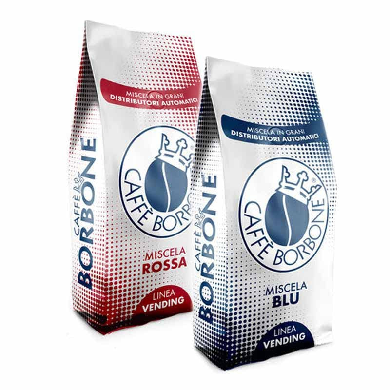 CAFFÈ BORBONE Kaffeebohnenmischung ROT und BLAU 500g x 2