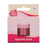 Funcakes Sparkle Dust Ruby: Glitzerndes Pulver in Lebensmittelqualität zum Dekorieren von Kuchen, Halal-zertifiziert