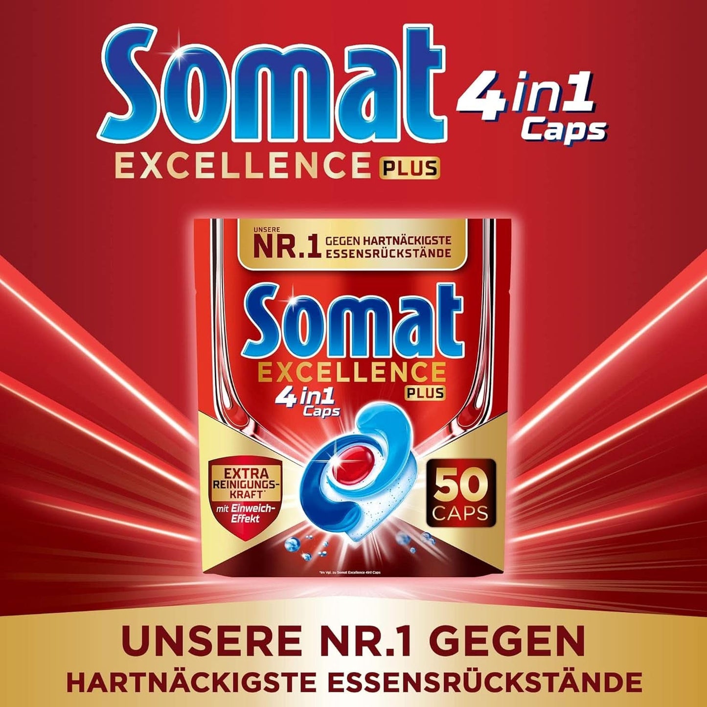 Somat Excellence plus 4In1 Caps (50 Caps), Naty Shop Spülmaschinentabs