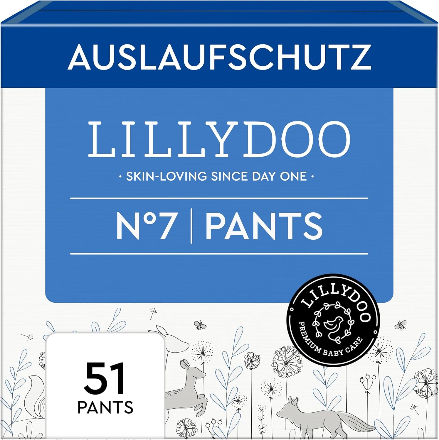 LILLYDOO hautfreundliche Hosen, Größe 5 (12–17 kg), Monatsbox (105 Stück)