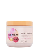 Keratin Ice Cream Restrukturierungsmaske. Restrukturierende Haarmaske, 500 ml Naty Shop Haarmaske 500 ml (1 Packung)
