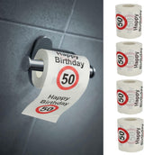 4er Set Toilettenpapiere „Alles Gute zum 40. Geburtstag“ │40. Geburtstag 24 Meter 2-Stoffe 180Gr/Qm │ Toilettenpapier Motiv Toilettenpapier (4 X Toilettenpapier 40)
