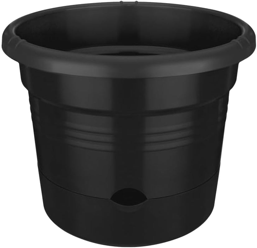 elho Green Basics Tomatentöpfe 33 – Blumentöpfe für den Anbau und die Ernte im Freien – Ø 33,5 x H 26,0 cm – Schwarz/Vivid Black