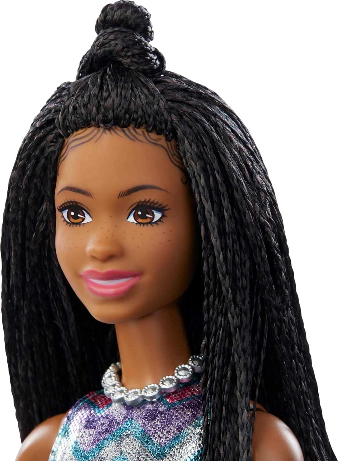 Barbie GYJ22 – Freie Bühne für Big Dream Brooklyn Puppe (ca. 30 cm, braune Zöpfe) mit Filmliedern, Lichtern, Mikrofon und Zubehör, Geschenk für Kinder ab 3 Jahren Naty Shop Dolls