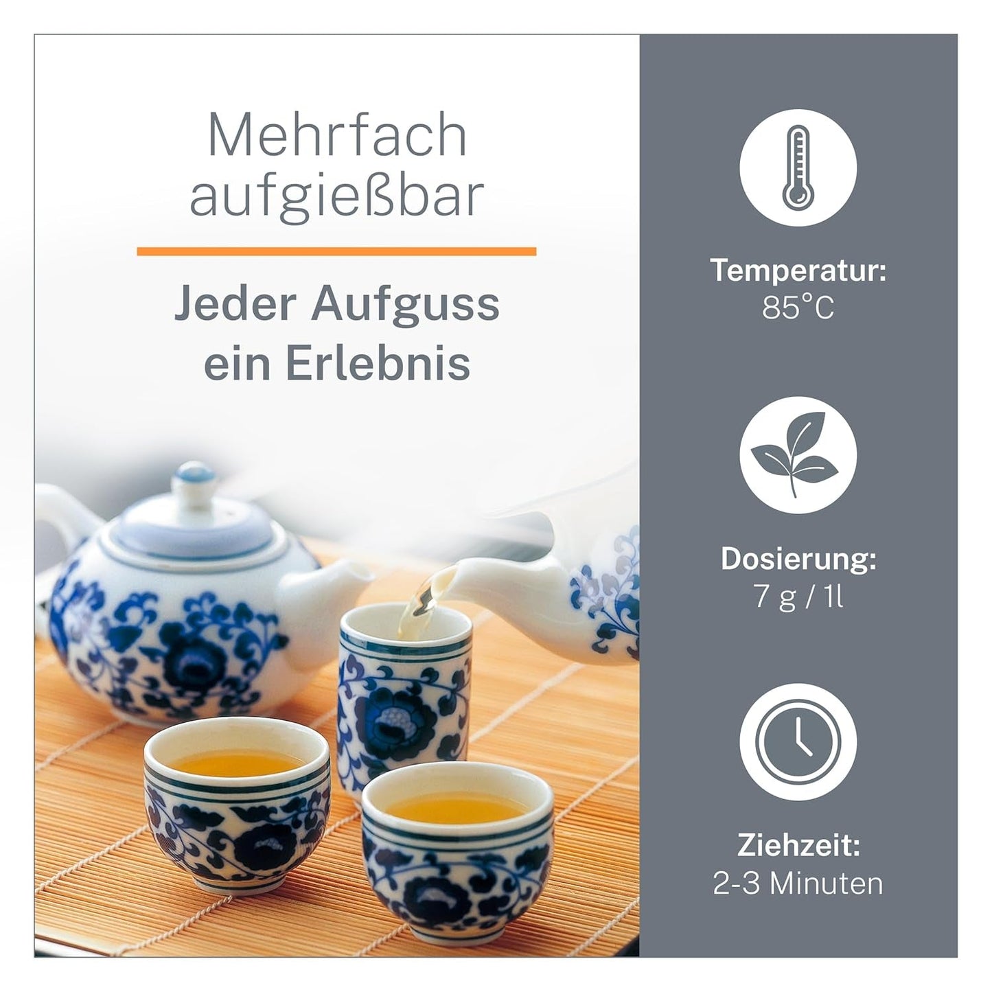 Ti Guan Yin Bio-Oolong-Tee 100 g – hochwertiger Bio-Oolong-Tee aus China – Wu Long (Zeremonialqualität) – für Teeliebhaber und Kenner – Mycupoftea