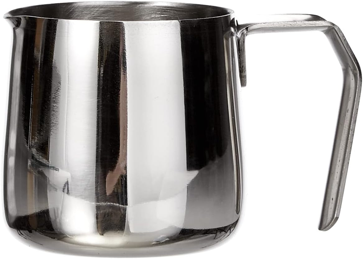 Cilio 0000201383 Latte Macchiato Karaffe, Edelstahl, Silber, 6,4 x 7,4 x 7,6 cm