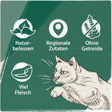 Venandi Animal Premium Nassfutter für Katzen, Probierpaket II, Huhn + Kaninchen, Kalb, Truthahn, 6 x 400 g, getreidefrei und naturbelassen, 2,4 kg