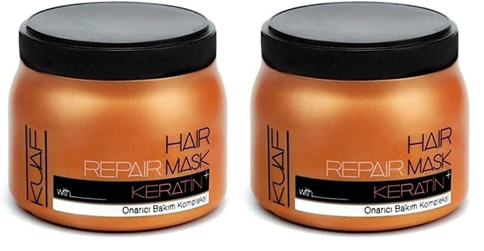 Kuaf Professional Keratin Haarmaske 500 ml – Haarmaske Haarkur Haarpflegemaske Haarmaske (2 Stück) Naty Shop Haarmaske 2 Stück
