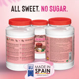 Erythrit + Sucralose 1:4 Süßstoff | 1G = 4G Zucker | 0 Netto-Kohlenhydrate – 0 Kalorien – 0 Glykämischer Index – Keto – Kein GVO – Castello seit 1907 – 1 kg Süßstoffe Naty Shop