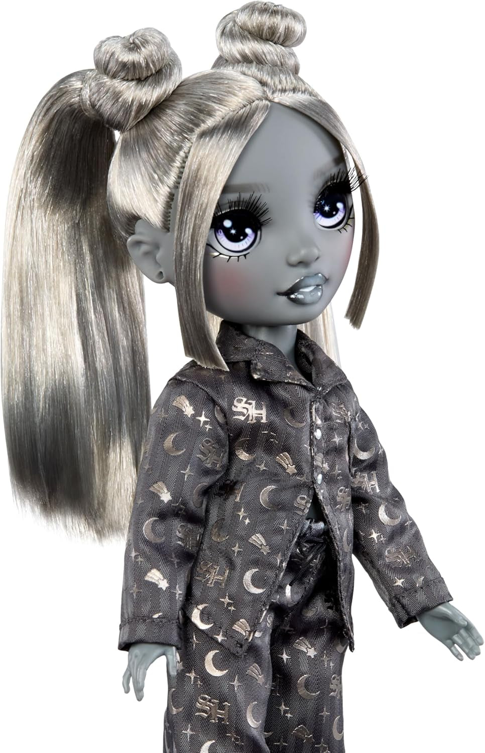 Rainbow High Shadow High Girl's Night – Luna Madison – 28 cm Modepuppe in Grautönen, Graues Haar & Outfit mit Accessoires und Kamm – Für Sammler und Kinder ab 6 Jahren