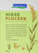 Hirse-Flocken Bio, 6er Pack (6 x 400 g) Cereals Naty Shop Standardtitel