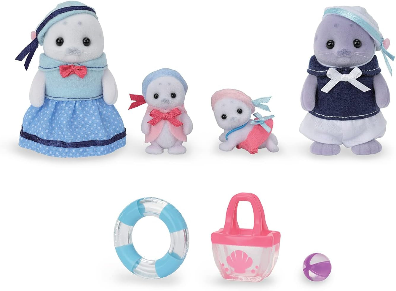 Sylvanian Families – 5759 Robbenfamilie, Tierfigur, detailliertes Spielzeug für Kinder ab 3 Jahren