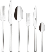 Sambonet 52562-N2 Rock Edelstahl - Besteckset Monobloc Edelstahl 18/10 Kitchen Naty Shop Set 6 Personen - 36-teilig