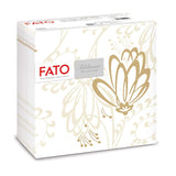 Fato - Trockenpapierservietten, Airlaid, Textileffekt, Packung mit 50 Servietten, 40X40 gefaltet im 4er-Format, Tropicana Decor