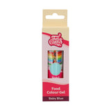 Lebensmittelfarbe Funcakes Gel Blue Baby: Hochkonzentrierte Lebensmittelfarbe für Teig, Creme, Fondant und Marzipan. Einfache Dosierung. Ein einziger Tropfen, um lebendige Farben zu erzeugen. Halal. 30 g.
