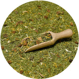 Green Mate Grüne Mango & Maracuya 0,5 kg | Mate-Früchtetee | Der exotische Geschmack von Mate-Tee Die Kraft der Kühlung | Natürliche Stimulation | Mate-Tee aus Brasilien | 500 g