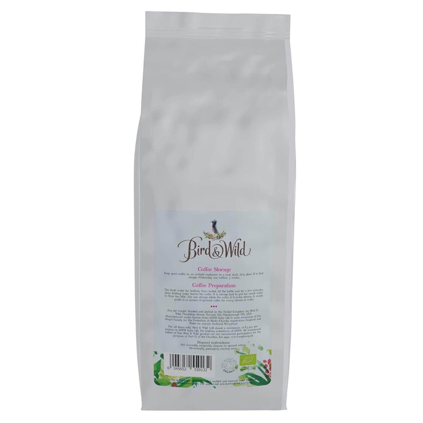 Espresso-Kaffeebohnenmischung, 1 kg, mittlere Röstung, Fairtrade-Bio-Schattenanbau, vogelfreundlich, ganze Bohne, 1 kg Nettogewicht