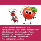 FRECHE FREUNDE Bio-Fruchtgelees, Apfel-, Himbeer- und Reislutscher, fruchtig-süßer Snack für Kinder, glutenfrei, vegan, 20er Pack (20 x 30 g)