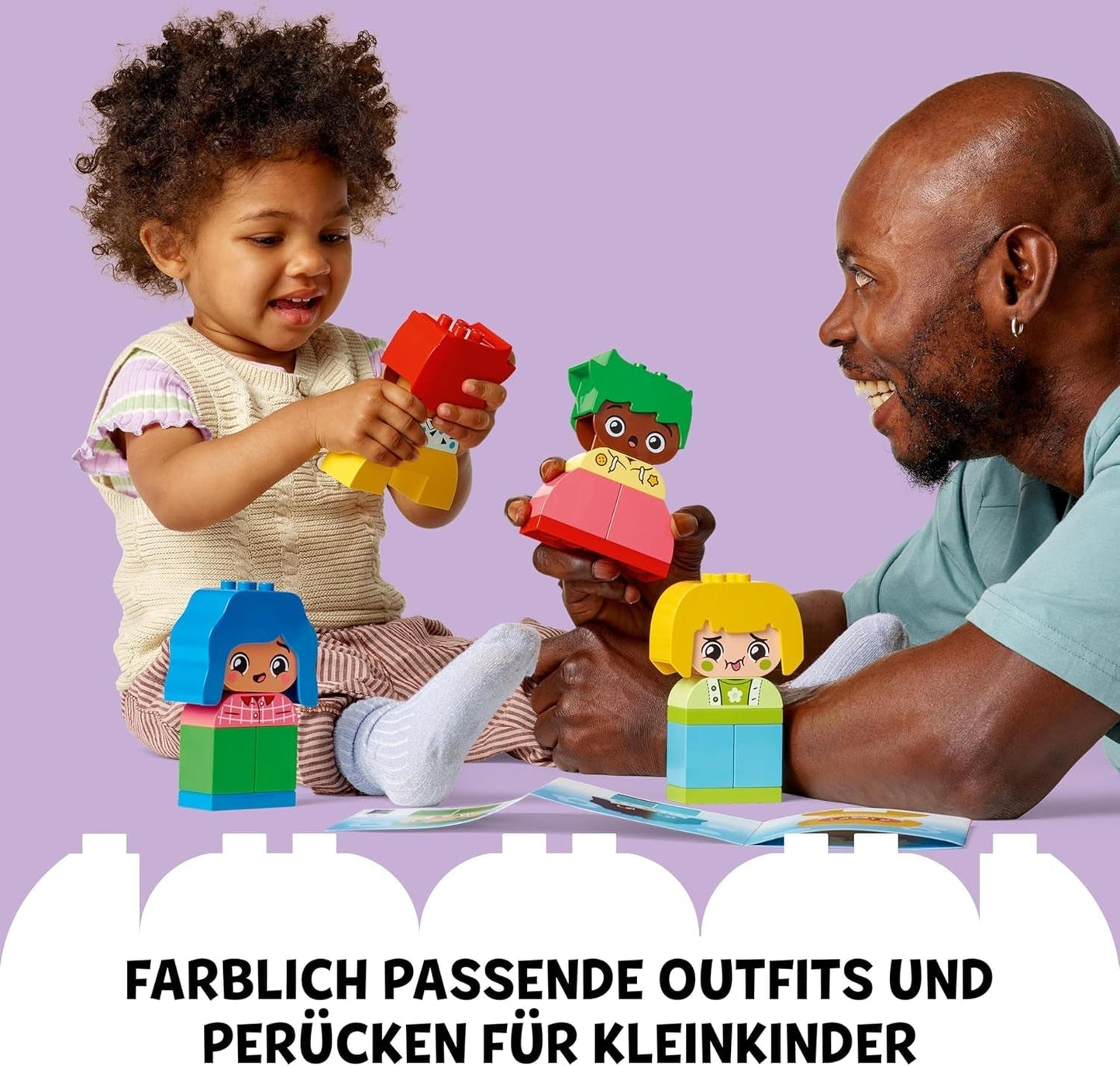 LEGO DUPLO Big Feelings, Bau-Stapelspiel mit 23 bunten Steinen und 4 Figuren, Motorikspielzeug zur Förderung der sozialen und emotionalen Entwicklung kleiner Kinder ab 18 Monaten 10415 Bausets Beuche den LEGO-Store