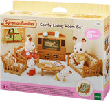 5716 Stadthaus mit Dachboden – Puppenhaus und L5339 Landhaus-Wohnzimmer – Puppenhausmöbel, 30 x 50 cm, 1 Stück (1 Packung), aus Kunststoff